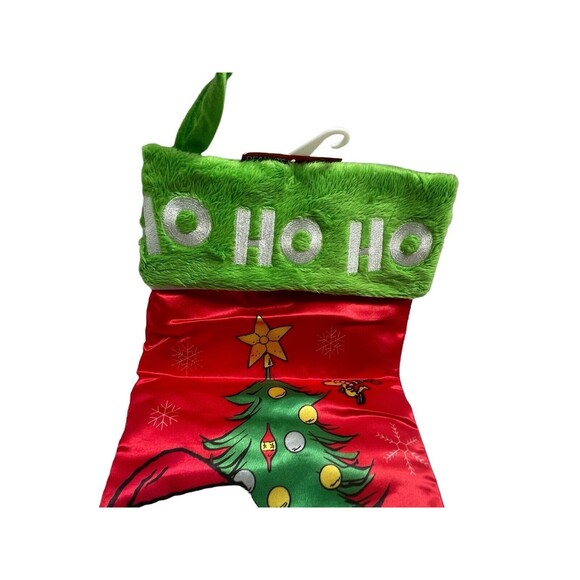 Vintage Peanuts Charlie Brown & Snoopy Ho Ho Ho Christmas Stocking - Picture 3 of 13